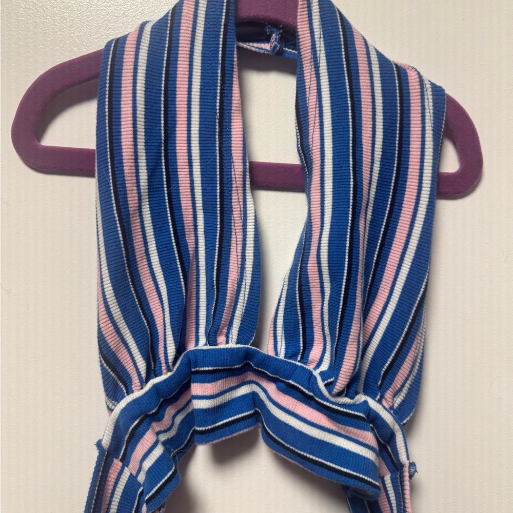 SHEIN Multicolor Striped Halter Top